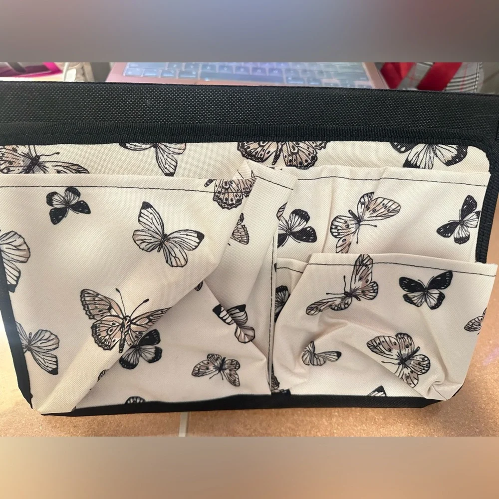 Thirty one Butterfly Print Bed Organizer